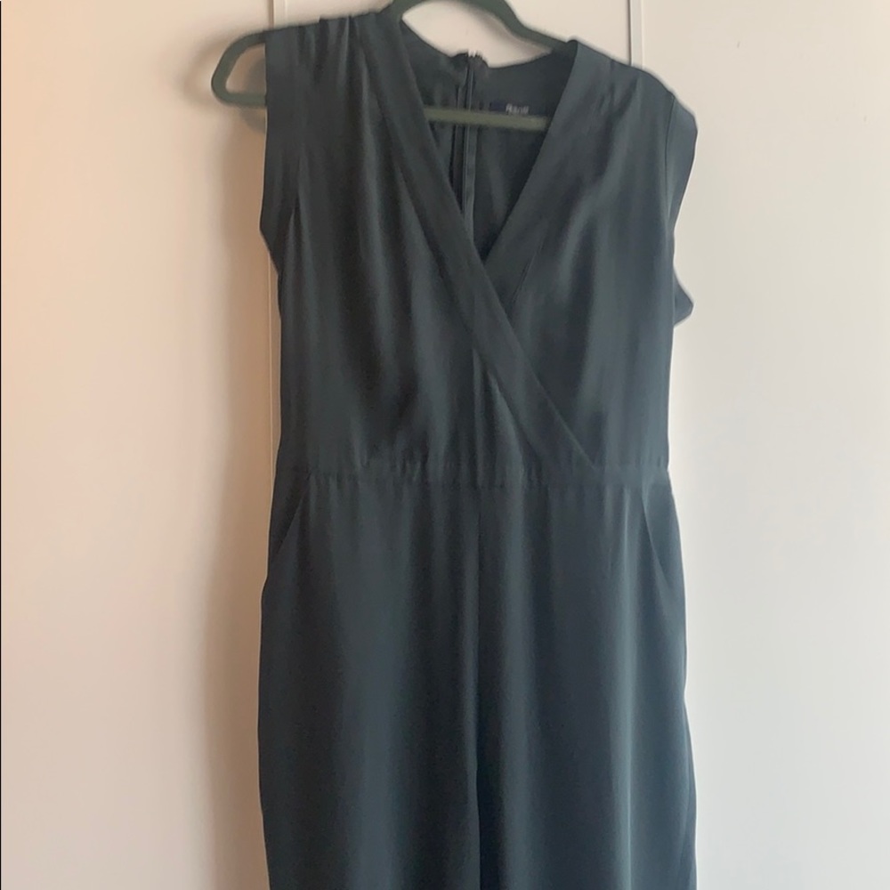 Madewell Green Silk Jumpsuit. Worn once.